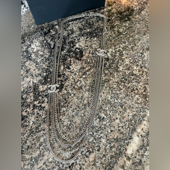Chanel CC Multi-Strand Long Chain Necklace - Picture 5 of 10